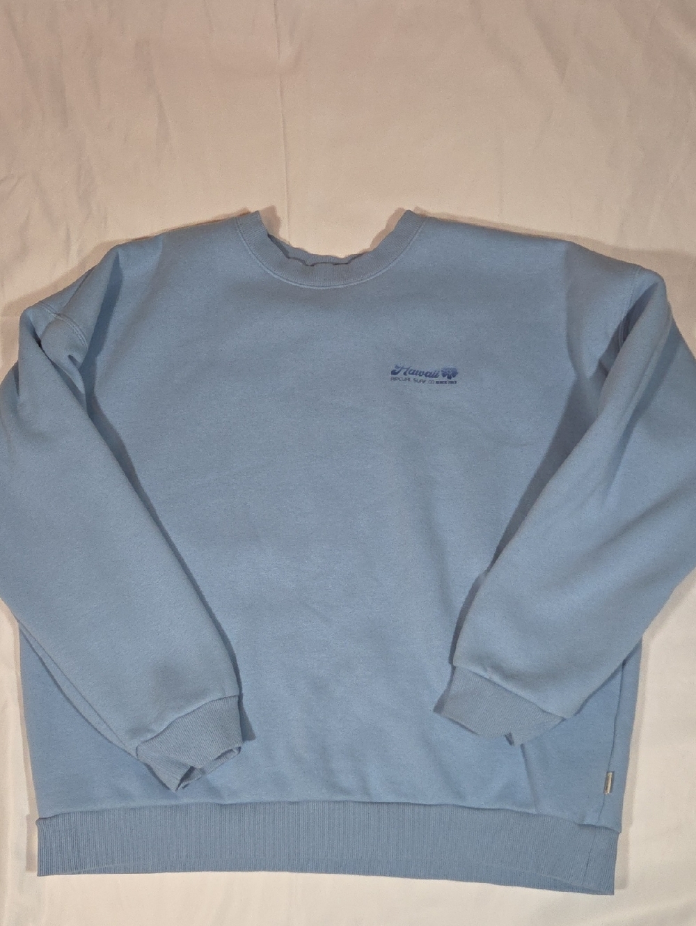Hawaii Rip Curl Crew Neck Over Sized Sweatshirt Size Large Womens